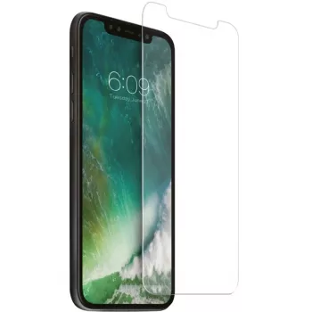 NEVOGLASS (διαφανές, iPhone 14 Pro Max, με βοήθημα τοποθέτησης EASY APP)