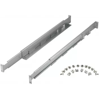Κιτ ραγών rack PowerWalker 10120531 — ασημί, πλάτος 550 mm, ύψος 140 mm, βάθος 70 mm, υποστηρίζει βάθος rack 78–120 cm, βάρος 3,1 kg
