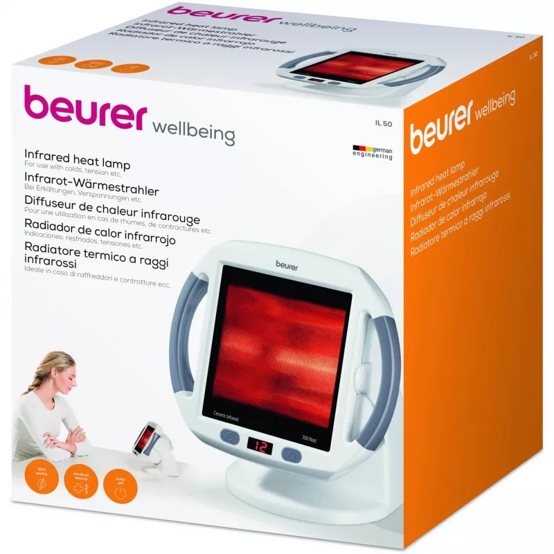Beurer IL50 λάμπα θερμότητας υπερύθρων 300 W με χρονοδιακόπτη
