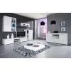 Cama Sideboard SAMBA λευκό/λευκό γυαλιστερό
