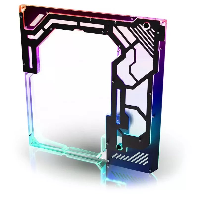 Πλαϊνό τμήμα κουτιού Singularity Spectre 4 Aevum Dual Loop Πλαϊνό τμήμα Ακρυλικό διαφανές μαύρο