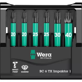 Wera Bit-Check μύτη κατσαβιδιού 6 τεμ.