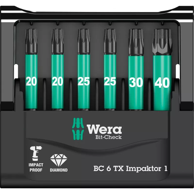 Wera Bit-Check μύτη κατσαβιδιού 6 τεμ.
