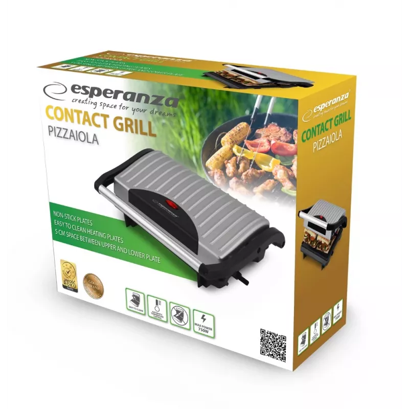 Esperanza Ekg005 Ηλεκτρική ψηστιέρα επαφής Pizzaiola Ekg005
