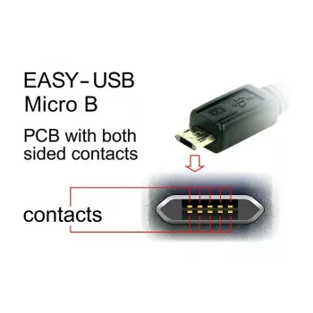 Καλώδιο USB DeLOCK 83857 USB 2.0 3 m USB A Micro-USB B μαύρο
