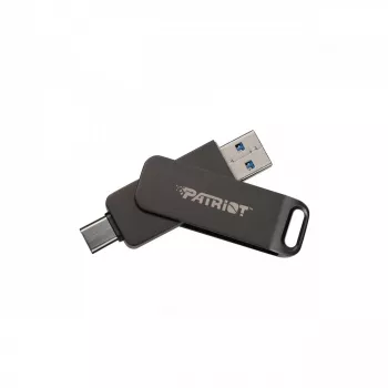 Flashdrive PATRIOT Rage R550 1TB 100 MB/S USB A+C Swivel Design (PE1TR550DSAD) Μαύρο