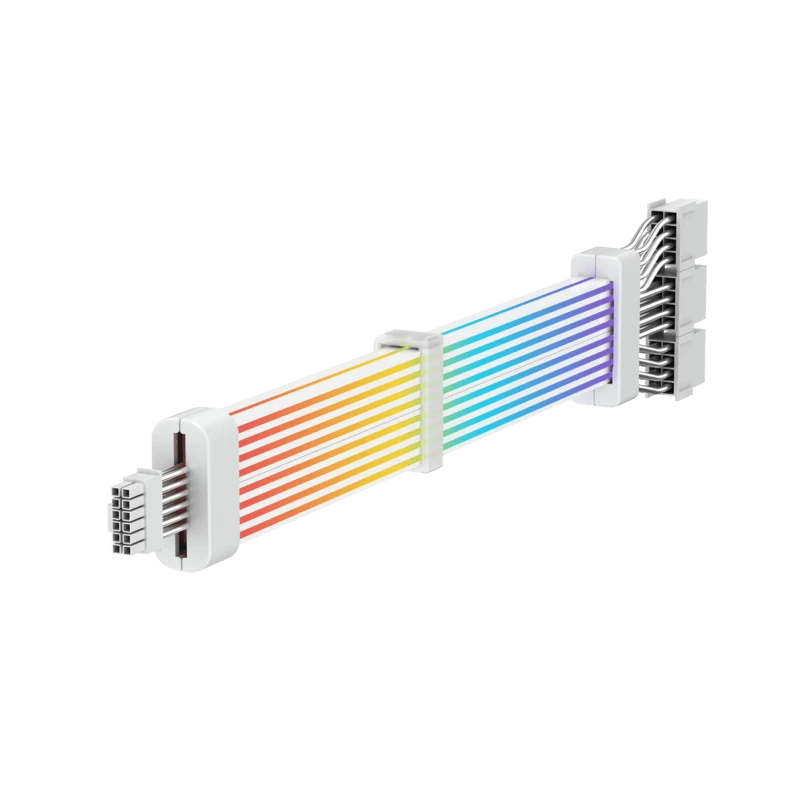 Gamemax αρθρωτό καλώδιο 12VHPWR CABLE-WH, λευκό