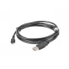 Καλώδιο USB 2.0 LANBERG CA-USBM-10CC-0018-BK, Micro-USB B σε USB A, 1,8 m, μαύρο