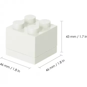 BROTDOSE Lego Mini λευκό 40111735 (40111735)