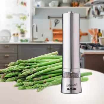 Ηλεκτρικός μύλος μπαχαρικών Maestro MR-1722 200W ανοξείδωτος χάλυβας, επιτραπέζιος μύλος με μπαταρία και κεραμικό μηχανισμό άλεσης
