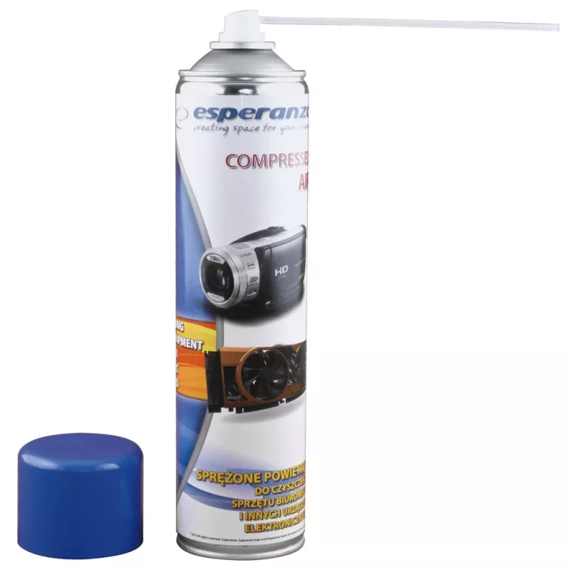 Σπρέι πεπιεσμένου αέρα ESPERANZA ES118 600 ml, μπλε/λευκό, 1 τεμ.