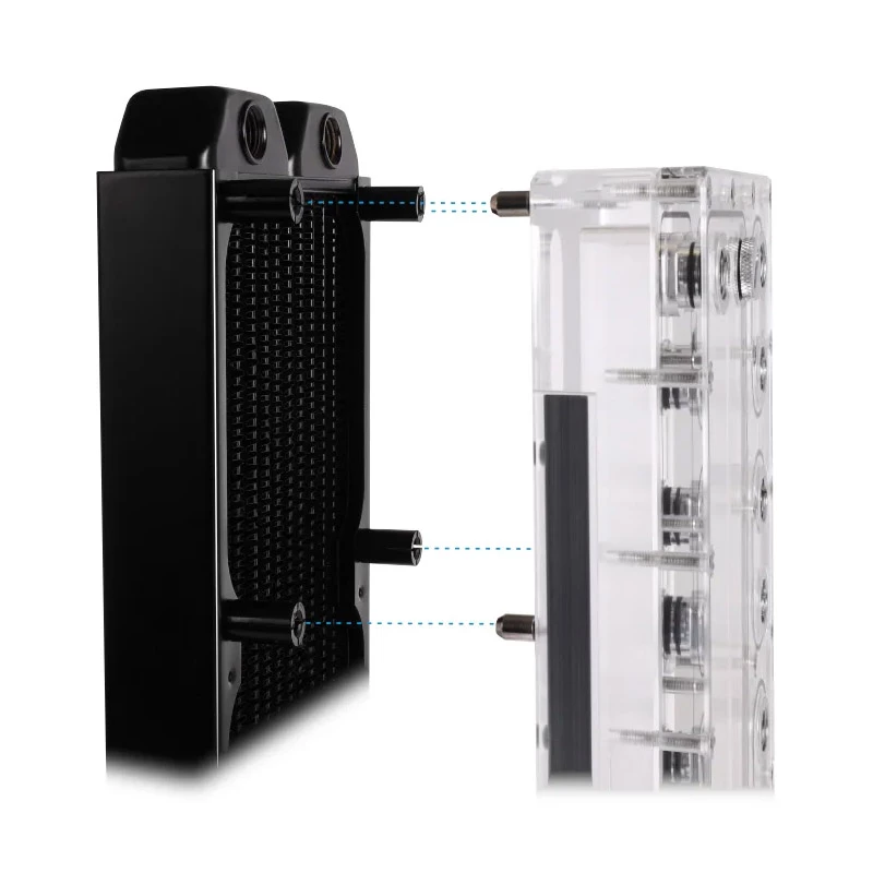 Σετ τοποθέτησης Alphacool 15724 μαύρο ανοξείδωτο χάλυβας ύψος 17 mm