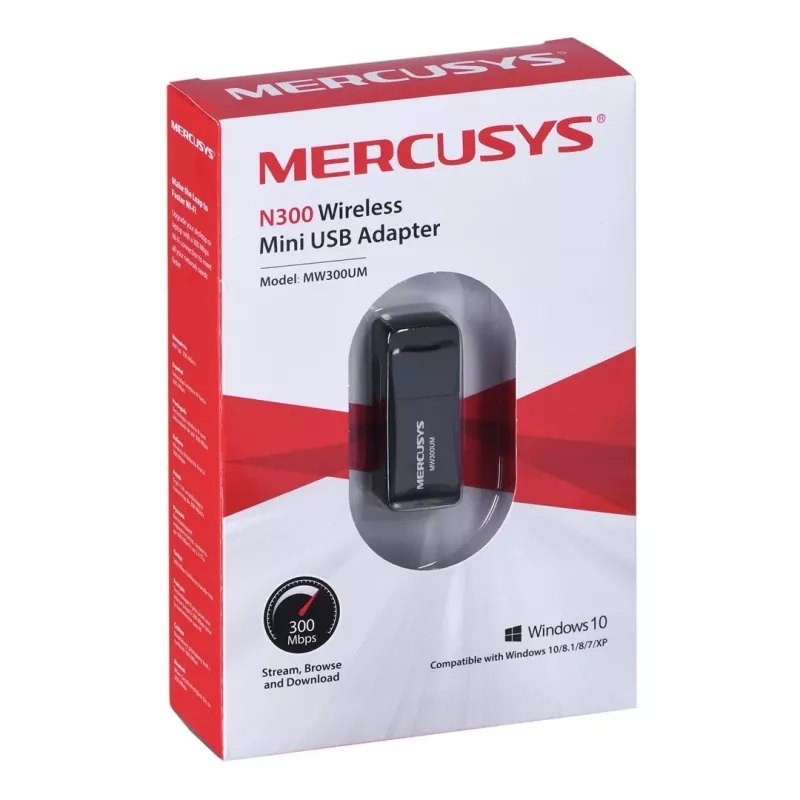 Ασύρματος μίνι προσαρμογέας USB Mercusys N300