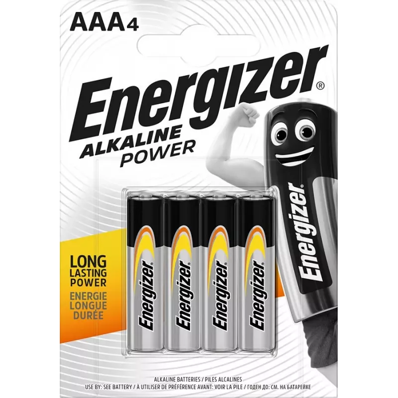 ENERGIZER ΜΠΑΤΑΡΙΑ ΑΛΚΑΛΙΚΗ POWER AAA LR03 4 ΤΕΜΑΧΙΑ