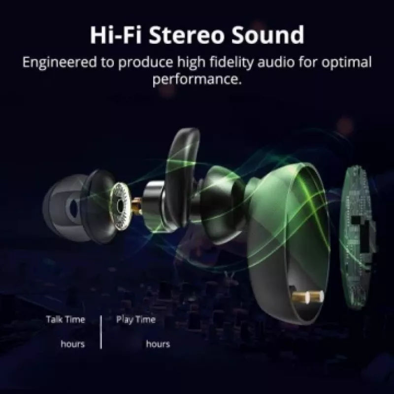 Earbuds V.Silencer Ture Wireless Earbuds μαύρο/κόκκινο