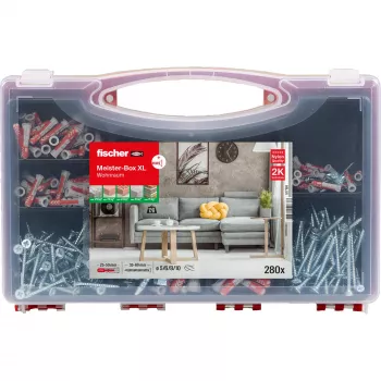 FISCHER σετ στερέωσης Meister-Box XL 210 τεμ. – συλλογή από ούπα, βίδες και στοιχεία στερέωσης