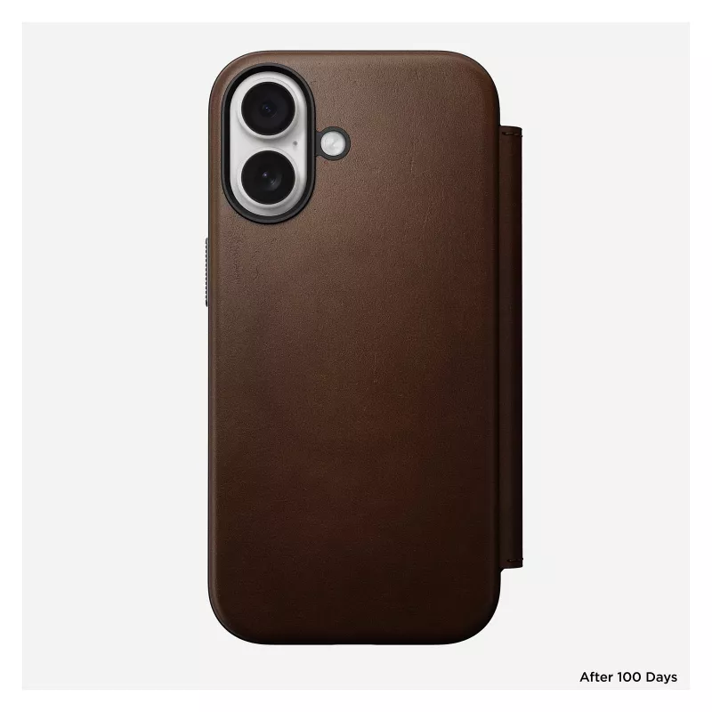Θήκη folio κινητού Nomad NM014209858 για Apple iPhone 17, 16 cm (6,3 ίντσες), καφέ, 4 θήκες καρτών