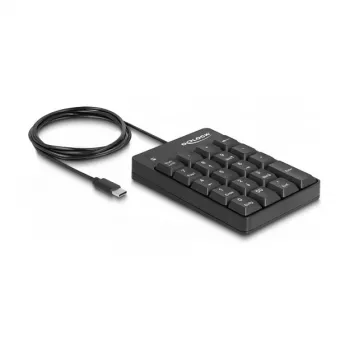 Αριθμητικό πληκτρολόγιο DeLOCK 12108 USB Μαύρο 19 πλήκτρα 1,6 m καλώδιο