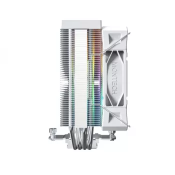Montech NX400 White ARGB ψύκτρα αέρα CPU, 120 mm, πολλαπλών socket, λευκή