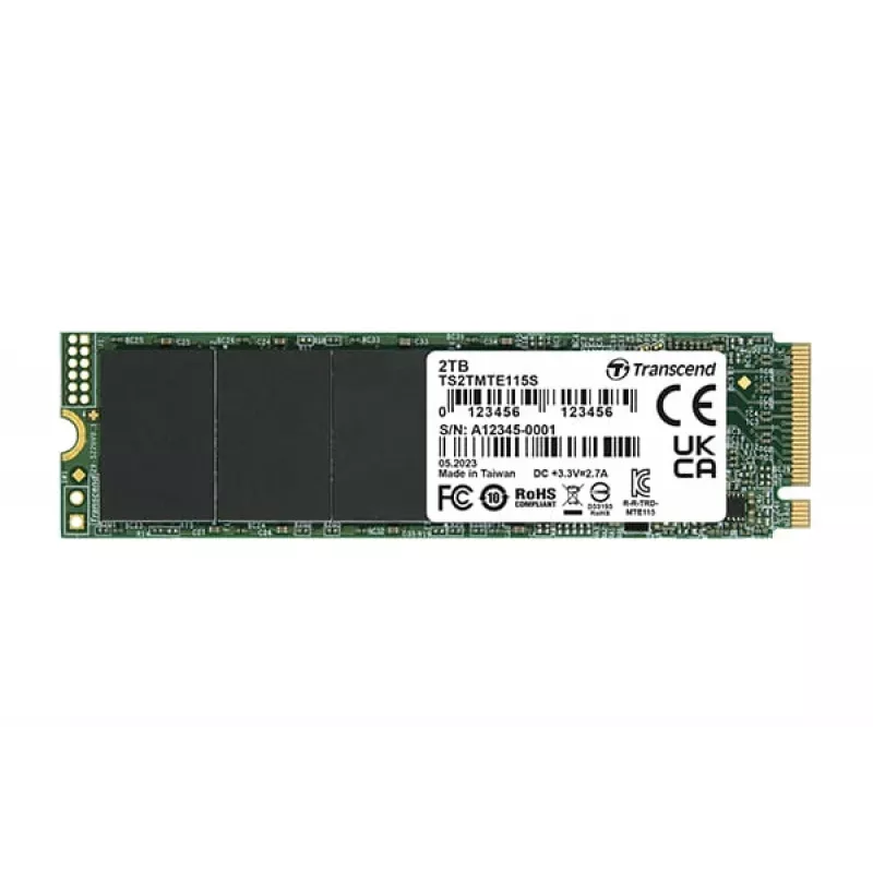Μονάδα SSD Transcend 1 TB M.2 PCIe Gen3 x4 NVMe TS1TMTE115S