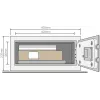 Βασικό χρηματοκιβώτιο YLC για laptop με συναγερμό