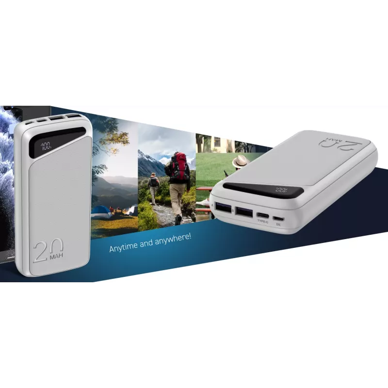 Φορητό powerbank Navitel PWR20 MX ΛΕΥΚΟ 20000 mAh