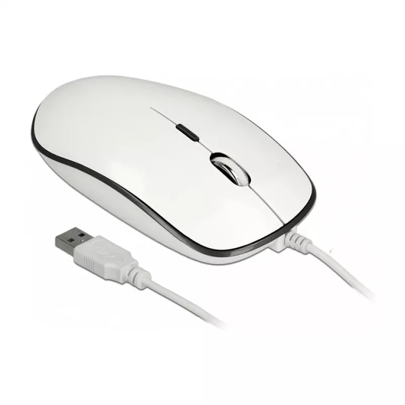 Ποντίκι DeLOCK 12532 Γραφείου αμφίχειρο USB Type-A οπτικό 3200 DPI