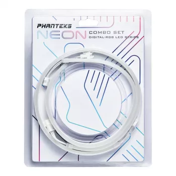 Phanteks PH-NELEDKT_CMBO_WT01 Neon D-RGB σετ λωρίδων LED, 40 cm (2 τεμ.), λευκό