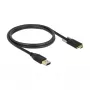 DeLOCK 83718 Καλώδιο USB USB 3.2 Gen 2 1m USB A USB C Μαύρο