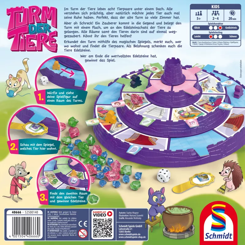Schmidt Spiele Turm der Tiere, επιτραπέζιο παιχνίδι