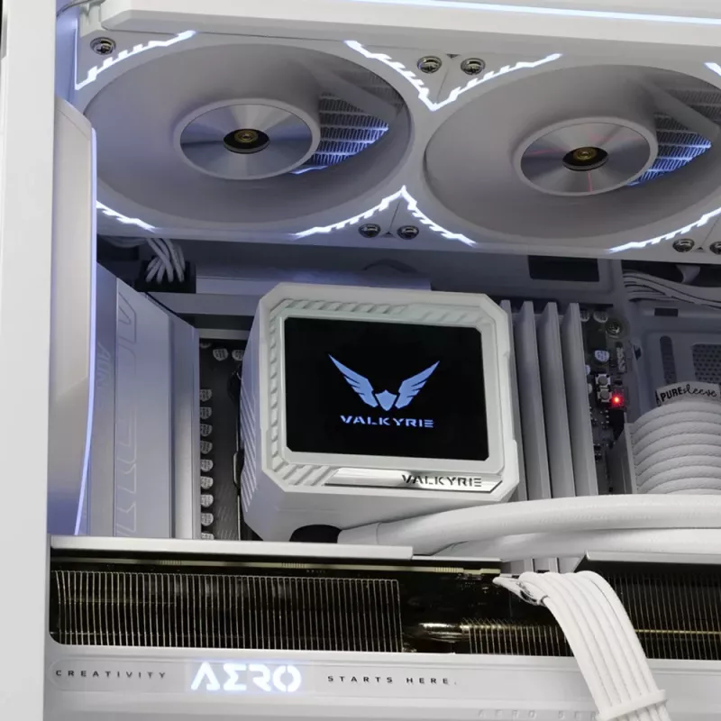 Υγρόψυκτη CPU Valkyrie VK-AIOV240W Ψυγείο 240 mm με LCD