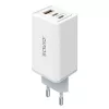 Τροφοδοτικό SAVIO LA-07 GaN 65W, USB, QC4.0+, PD 3.0, Λευκό