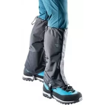 Γκέτες DEUTER 39320257000 μαύρο, μέγεθος S — ελαφριές ορειβατικές γκέτες, προστατευτικό κάλυμμα