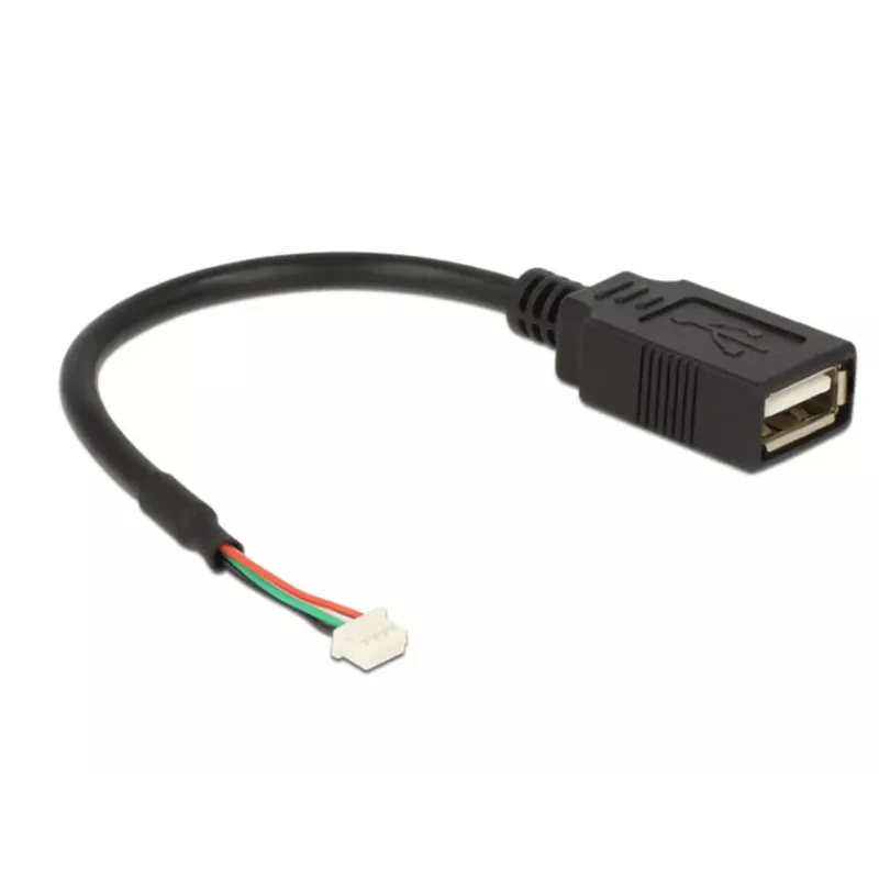 Καλώδιο USB DeLOCK 84834 USB 2.0 0,15 m μαύρο