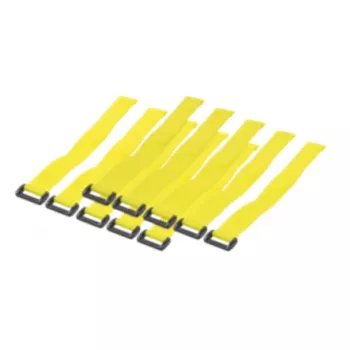 LogiLink - Δεματικά καλώδιων - 30 cm - Κίτρινα (συσκευασία 10 τεμ.)