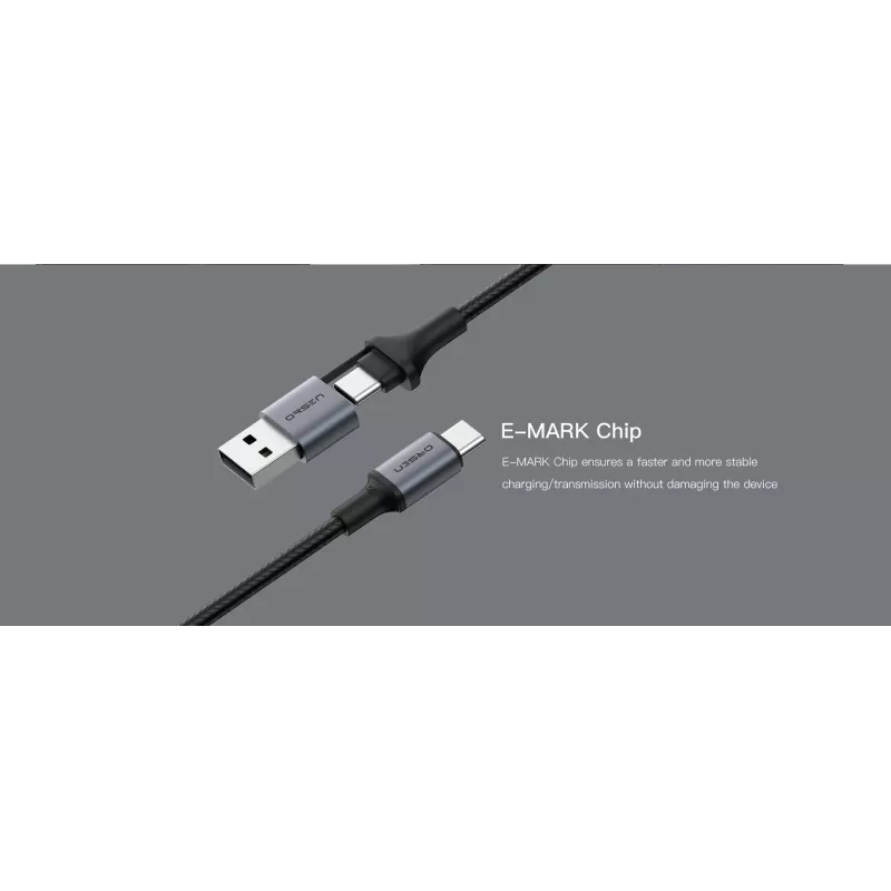 Καλώδιο USB Type-C 2-in-1 Orsen S8, 5A, 1,5 m (γρήγορη φόρτιση/δεδομένα)