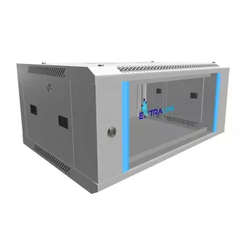 Επιτοίχιο rack 4U 600x450 γκρι - Extralink