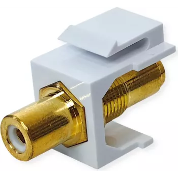 VALUE ROLINE Θηλυκό βύσμα Keystone Cinch θωρακισμένο Πλαστικό Λευκό (25.99.8211)