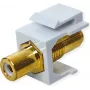 VALUE ROLINE Θηλυκό βύσμα Keystone Cinch θωρακισμένο Πλαστικό Λευκό (25.99.8211)
