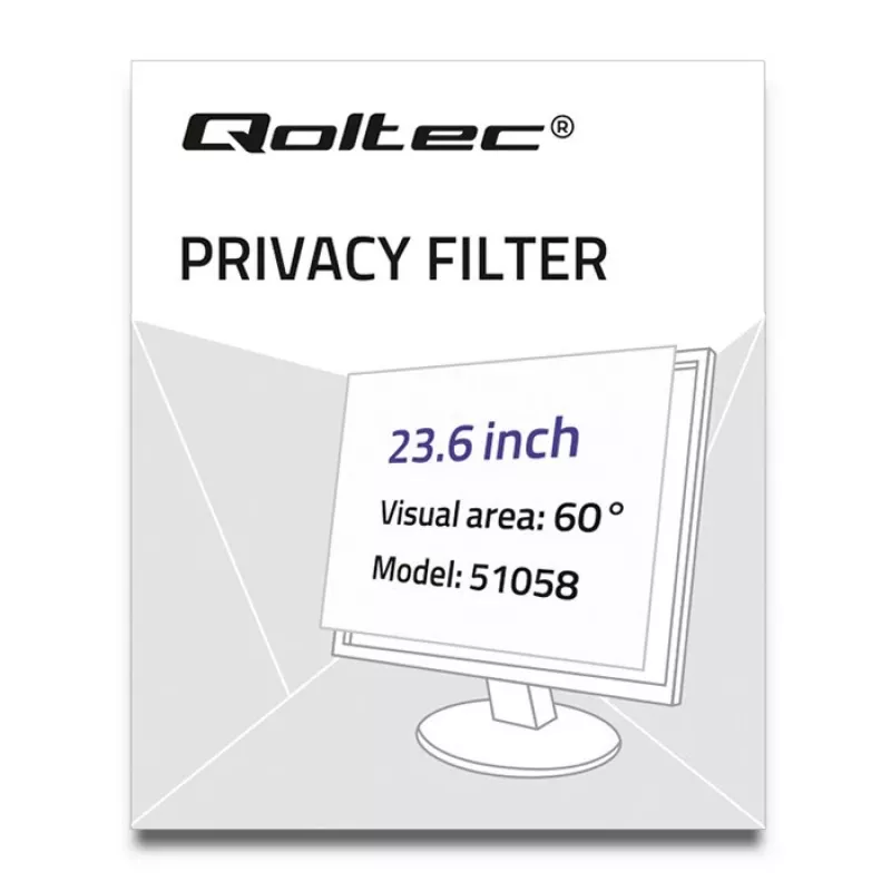 Φίλτρο απορρήτου οθόνης Qoltec 51058 59,9 cm (23,6 ίντσες) οθόνη