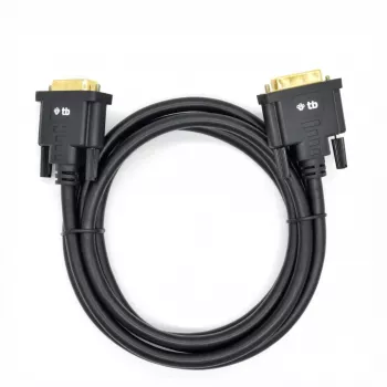 TB MM DVI 24 + 1 καλώδιο 1,8 m, μαύρο, χρυσό (AKTBXVD24DVI18B)