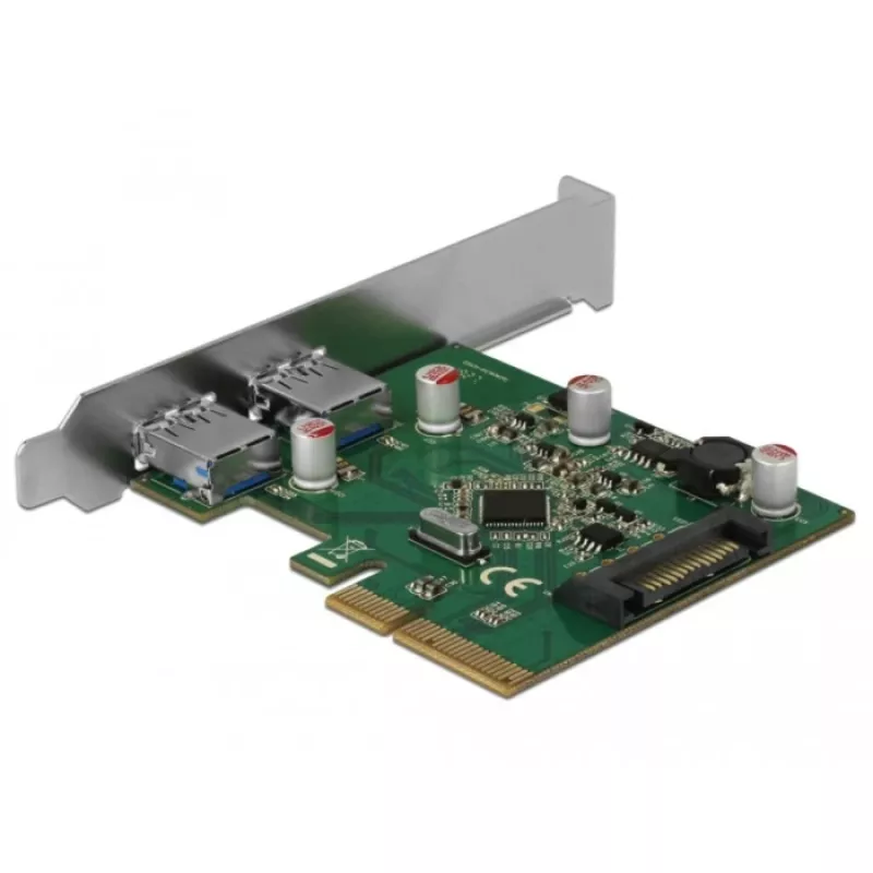 Delock PCI Express x4 κάρτα σε 2 x εξωτερική θύρα USB 3.1 Gen 2 Type-A (90298)