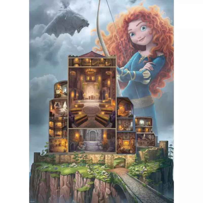 Παζλ Ravensburger Disney Castles Merida 1000 τεμ.