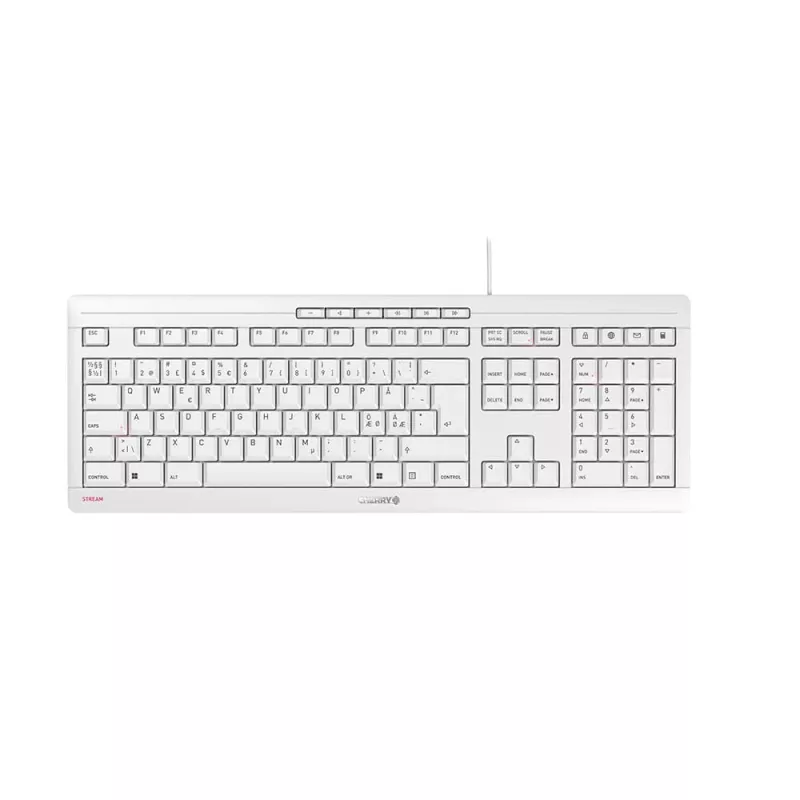 Contour Design STREAM Πληκτρολόγιο Universal USB QWERTY Βόρειο Γκρι