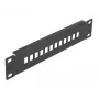 Patch panel οπτικών ινών DeLOCK 10 inch 12 Port SC Simplex LC Duplex 1U μαύρο