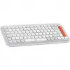 Logitech POP Icon Keys - Πληκτρολόγιο - Ασύρματο - Bluetooth LE - QWERTY - US International - Off White, Orange (920-013072)