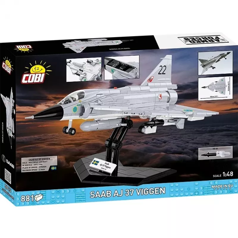 Cobi Blocks Saab AJ 37 Viggen 881 τεμ. Σετ κατασκευής