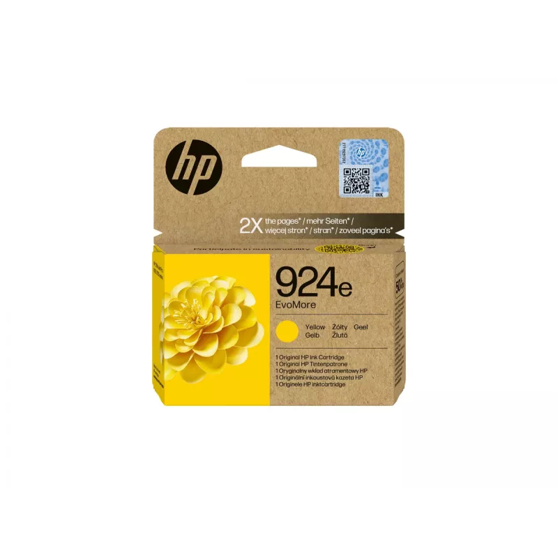 HP 924e EvoMore Κίτρινο Γνήσιο Μελάνι