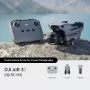 Quadcopter DJI Air 3s RC-N3 — Κάμερα 50-MP, 4K 3840×2160, 4 Έλικες, μέγ. 27 m/s, Εμβέλεια 32.000 m, Μπαταρία 4276-mAh, γκρι