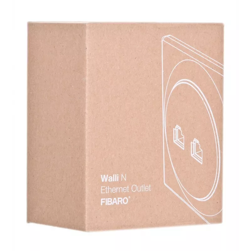 Fibaro Walli N Πρίζα 2 x RJ-45 Λευκό